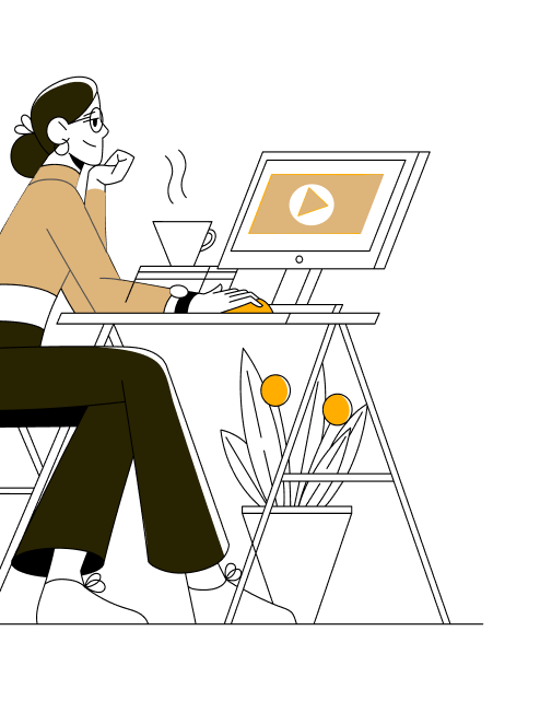 Person working on computer